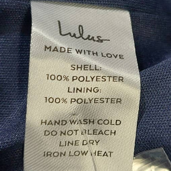 LULU'S SZ M Dreamy Date Night Navy Blue Sleeveless Midi Dress NEW b84 - Picture 4 of 9